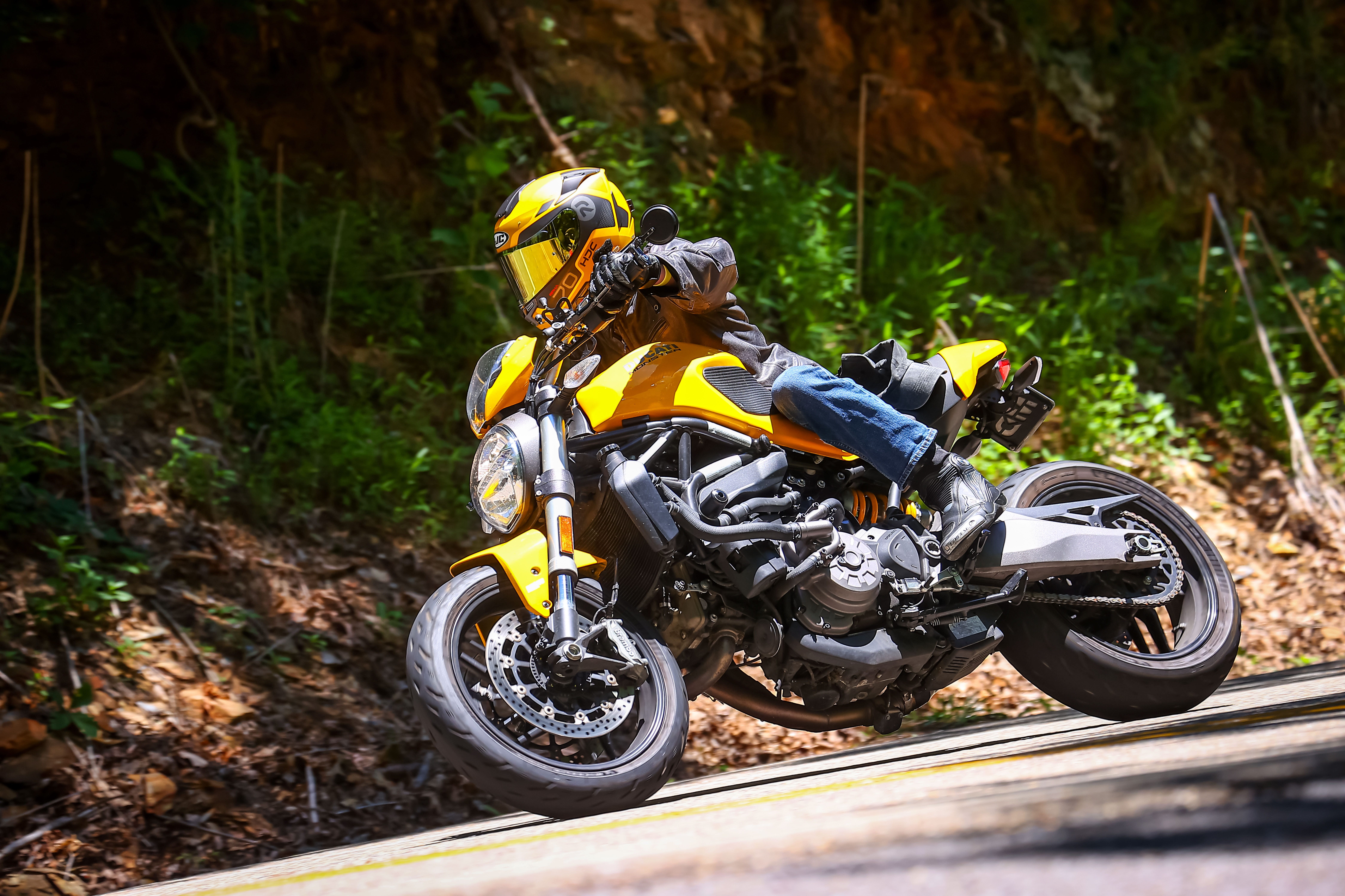 Yellow 2018 Ducati Monster 821 Motorcycle